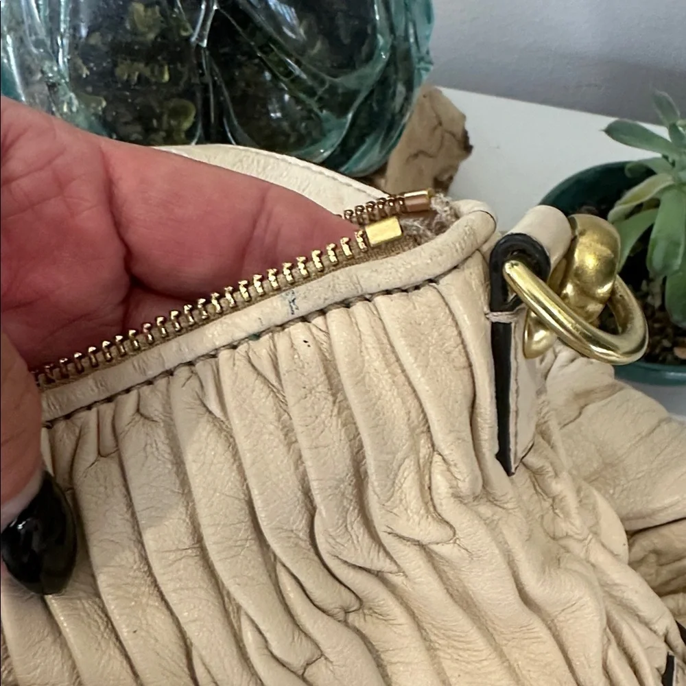 Coach Madison Ruched Leather Satchel